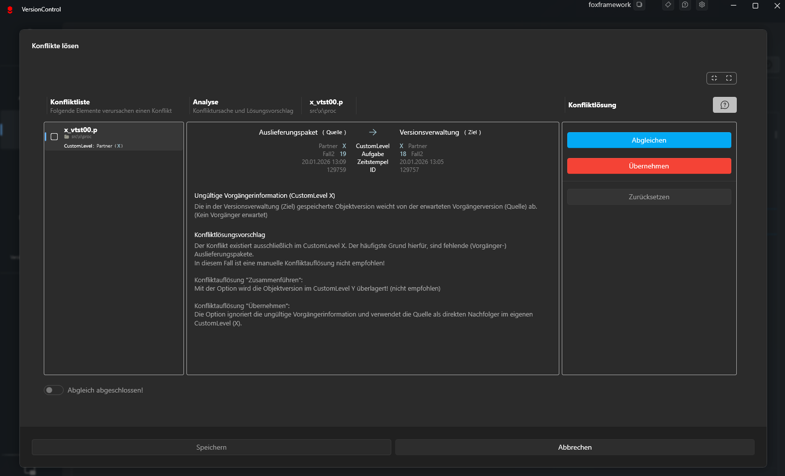Konflikt / Conflict - FOX FRAMEWORK